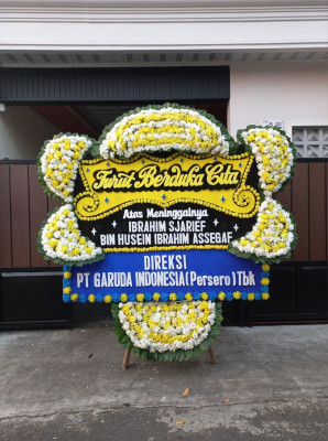 Papan Bunga Duka di Tarogong Kaler