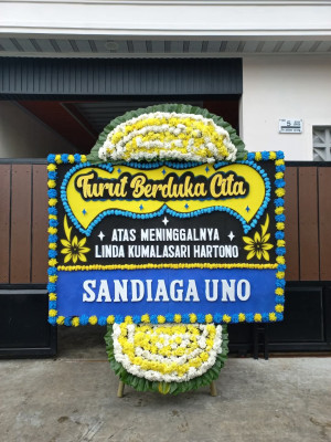Papan Bunga Duka di Tarogong Kaler